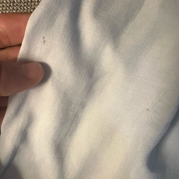 American Eagle Outfitters Light Blue Flowy Button Down Shirt - Picture 5 of 5